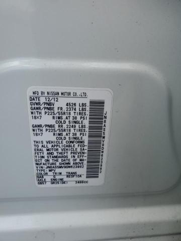 JN8AS5MV9DW623982 - 2013 NISSAN ROGUE S Ağ foto 13