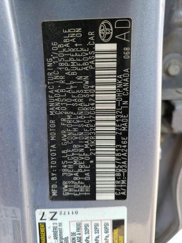 2T1KR32E17C647404 - 2007 TOYOTA COROLLA MA XR BLUE photo 13