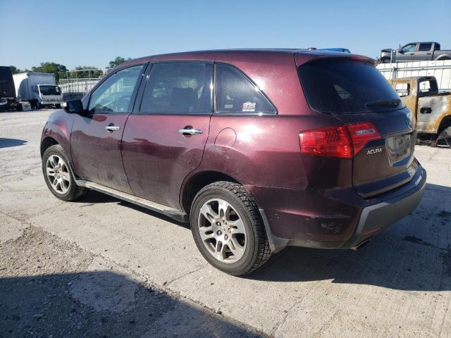 2HNYD28649H533208 - 2009 ACURA MDX TECHNOLOGY BURGUNDY photo 2