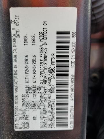 3TMCZ5AN8PM533411 - 2023 TOYOTA TACOMA DOUBLE CAB ნაცრისფერი ფოტო 13