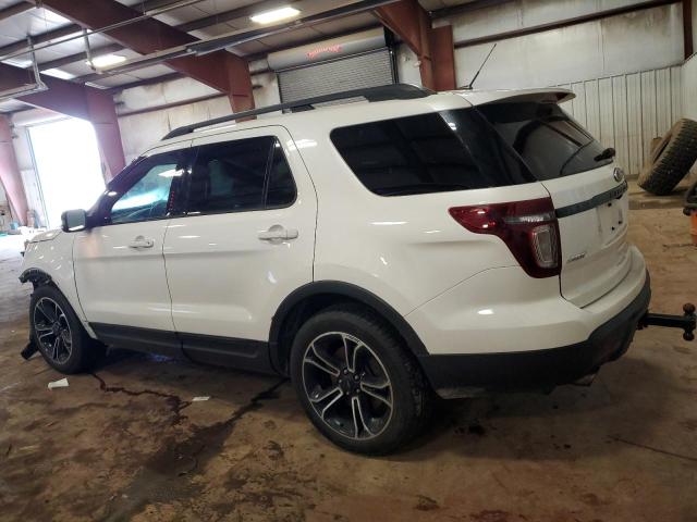 1FM5K8GT9FGC03818 - 2015 FORD EXPLORER SPORT WHITE photo 2