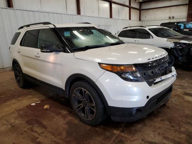 1FM5K8GT9FGC03818 - 2015 FORD EXPLORER SPORT WHITE photo 4