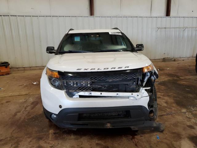 1FM5K8GT9FGC03818 - 2015 FORD EXPLORER SPORT WHITE photo 5