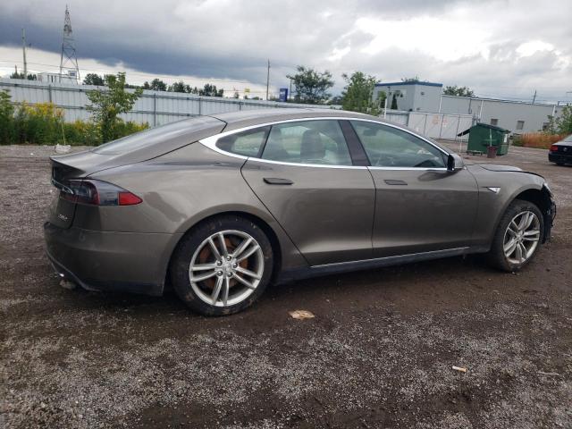 5YJSA1E21FF116453 - 2015 TESLA MODEL S 90 BROWN photo 3