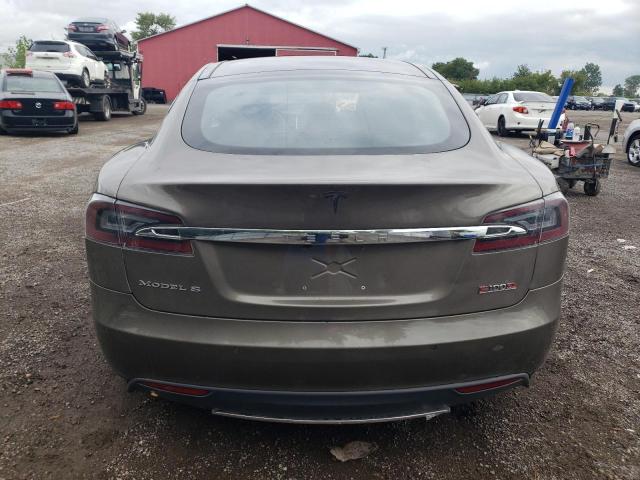 5YJSA1E21FF116453 - 2015 TESLA MODEL S 90 BROWN photo 6