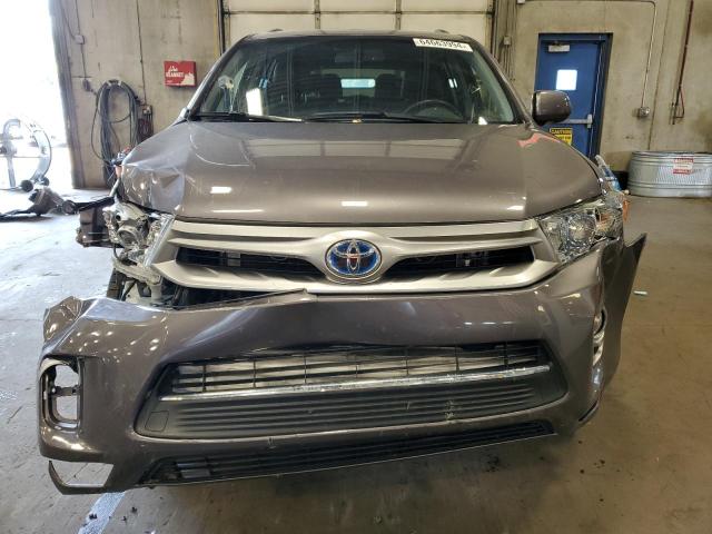 JTEDC3EH2D2018482 - 2013 TOYOTA HIGHLANDER HYBRID LIMITED GRAY photo 5