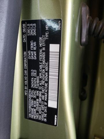 YV4992DZ0A2065144 - 2010 VOLVO XC60 T6 GREEN photo 12