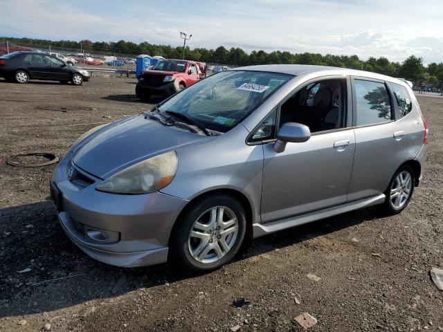 JHMGD37647S056583 - 2007 HONDA FIT S GRAY photo 1