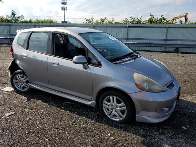 JHMGD37647S056583 - 2007 HONDA FIT S ნაცრისფერი ფოტო 4
