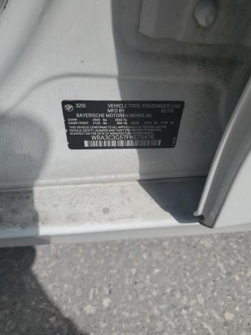 WBA3C3G57FNS75476 - 2015 BMW 320 I XDRIVE WHITE photo 13