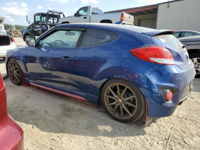 KMHTC6AE3GU272333 - 2016 HYUNDAI VELOSTER TURBO BLUE photo 2