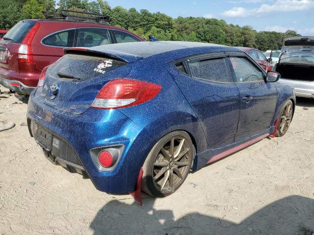 KMHTC6AE3GU272333 - 2016 HYUNDAI VELOSTER TURBO BLUE photo 3