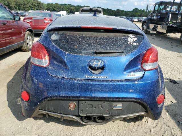 KMHTC6AE3GU272333 - 2016 HYUNDAI VELOSTER TURBO BLUE photo 6