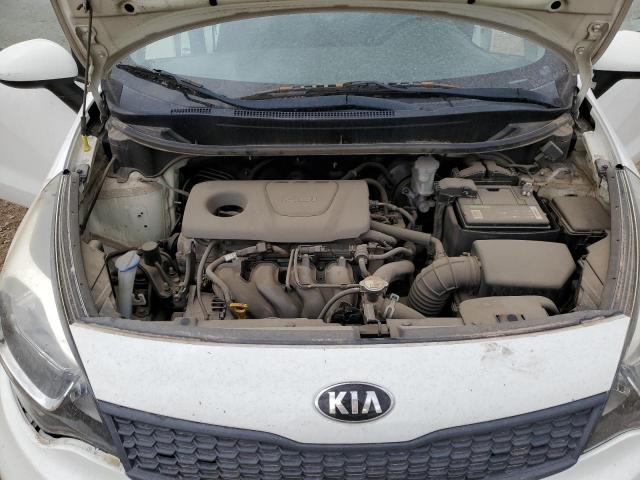 KNADM4A34G6604306 - 2016 KIA RIO LX WHITE photo 11