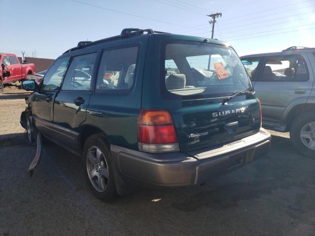 JF1SF6558YH715223 - 2000 SUBARU FORESTER S GREEN photo 2