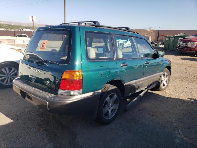 JF1SF6558YH715223 - 2000 SUBARU FORESTER S GREEN photo 3