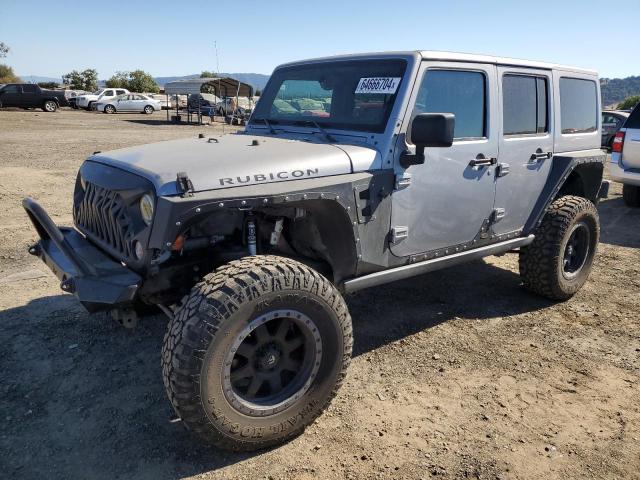 1C4BJWFG0EL119797 - 2014 JEEP WRANGLER RUBICON SILVER photo 1