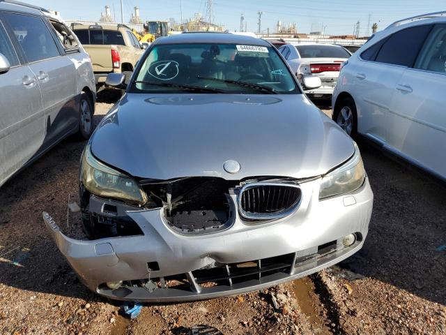 WBANA53554B846705 - 2004 BMW 525 I SILVER photo 5