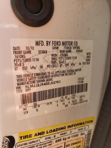 5LMJJ2J54BEJ02763 - 2011 LINCOLN NAVIGATOR WHITE photo 13