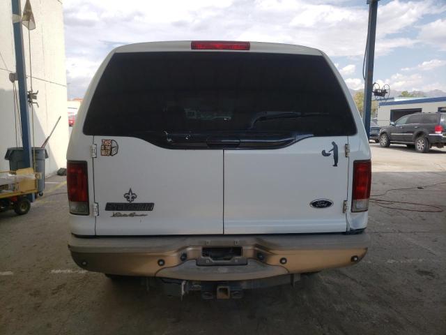 1FMSU45P05EA23049 - 2005 FORD EXCURSION EDDIE BAUER WHITE photo 6