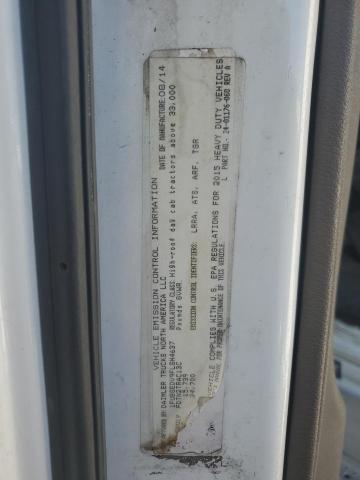 1FUBGEDV9FLGH4637 - 2015 FREIGHTLINER CASCADIA 1 白色 照片 10