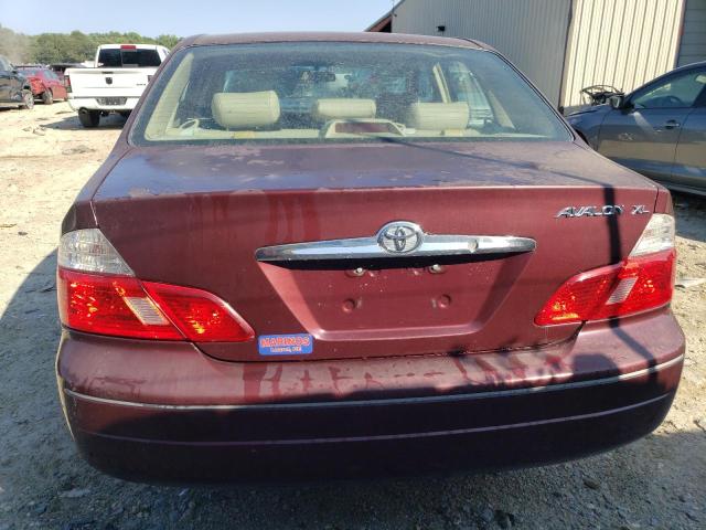 4T1BF28B84U374911 - 2004 TOYOTA AVALON XL BURGUNDY photo 6