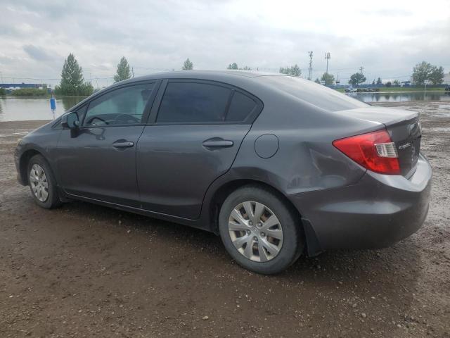 2HGFB2F44CH056860 - 2012 HONDA CIVIC LX GRAY photo 2