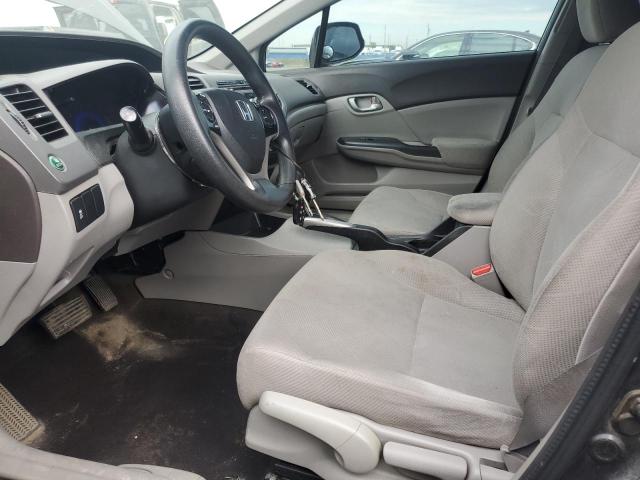 2HGFB2F44CH056860 - 2012 HONDA CIVIC LX GRAY photo 7