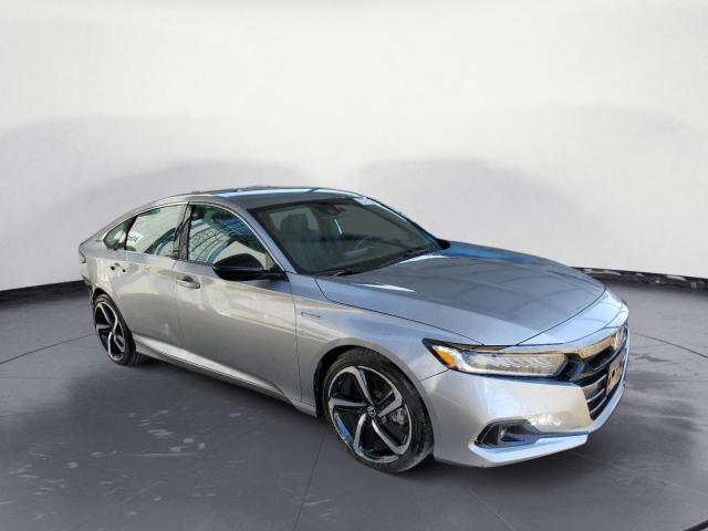 1HGCV3F25NA022815 - 2022 HONDA ACCORD HYBRID SPORT SILVER photo 4