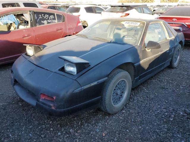 1G2PF3793GP215560 - 1986 PONTIAC FIERO SE BLACK photo 1