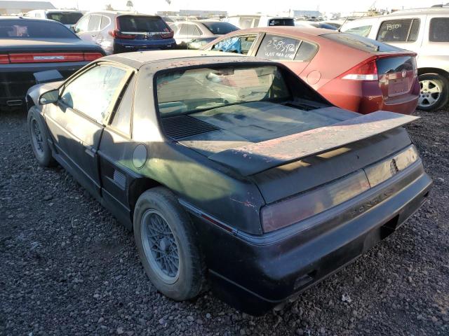 1G2PF3793GP215560 - 1986 PONTIAC FIERO SE BLACK photo 2