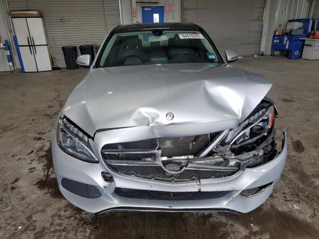 55SWF4KB5HU181784 - 2017 MERCEDES-BENZ C 300 4MATIC SILVER photo 5