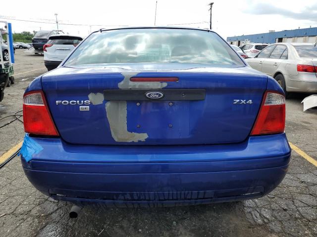 1FAHP34N66W245659 - 2006 FORD FOCUS ZX4 BLUE photo 6