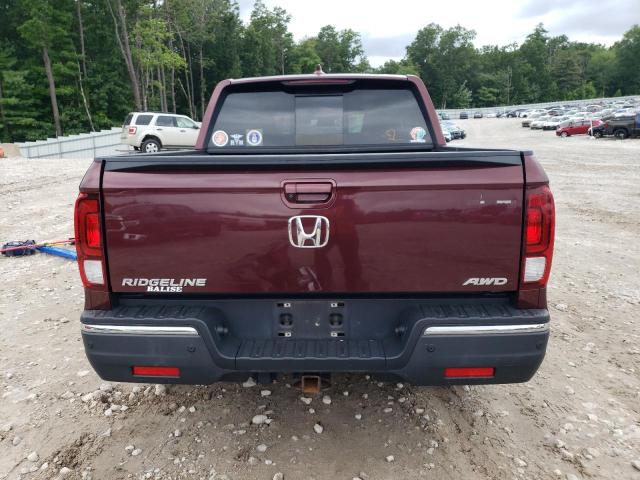 5FPYK3F70HB024970 - 2017 HONDA RIDGELINE RTL MAROON photo 6