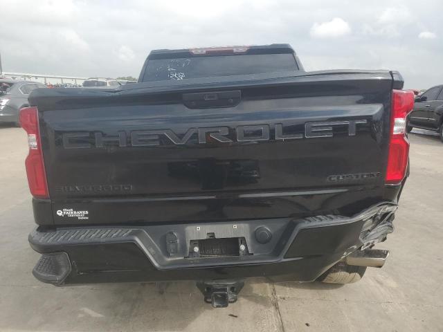 3GCPWBEH8MG102560 - 2021 CHEVROLET SILVERADO C1500 CUSTOM BLACK photo 6