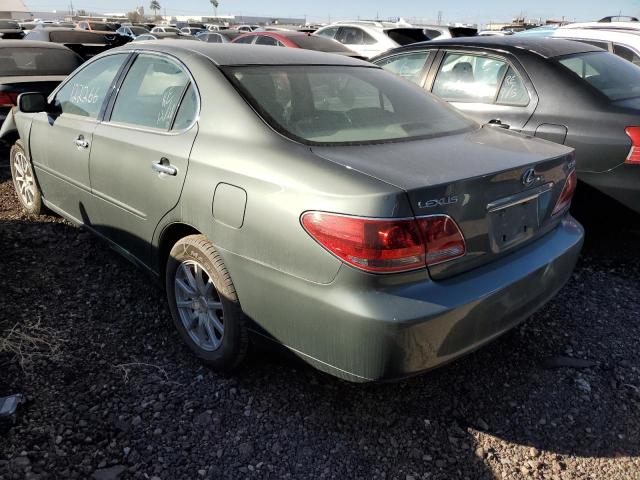 JTHBA30G855095582 - 2005 LEXUS ES 330 GREEN photo 2