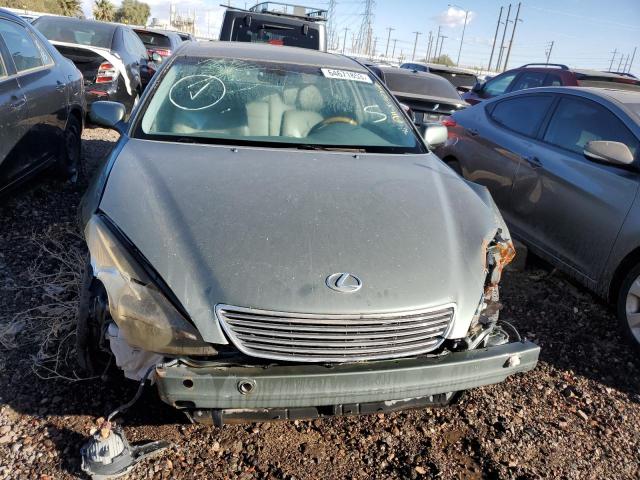 JTHBA30G855095582 - 2005 LEXUS ES 330 GREEN photo 5