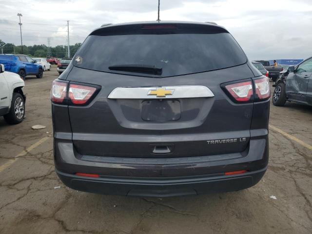 1GNKRFKD4EJ211812 - 2014 CHEVROLET TRAVERSE LS GRAY photo 6