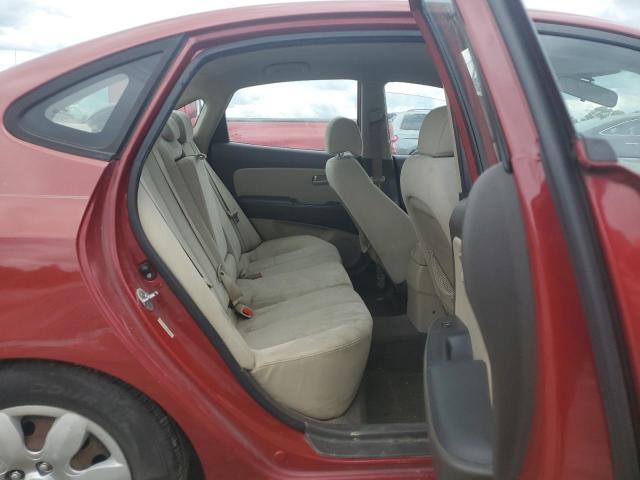 KMHDU46D48U365563 - 2008 HYUNDAI ELANTRA GLS RED photo 10