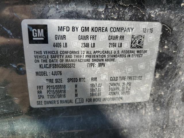 KL4CJFSB9GB603372 - 2016 BUICK ENCORE CONVENIENCE 石墨色 照片 14