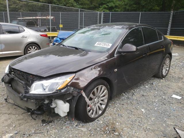 W04GY5GV2B1064148 - 2011 BUICK REGAL CXL BROWN photo 1