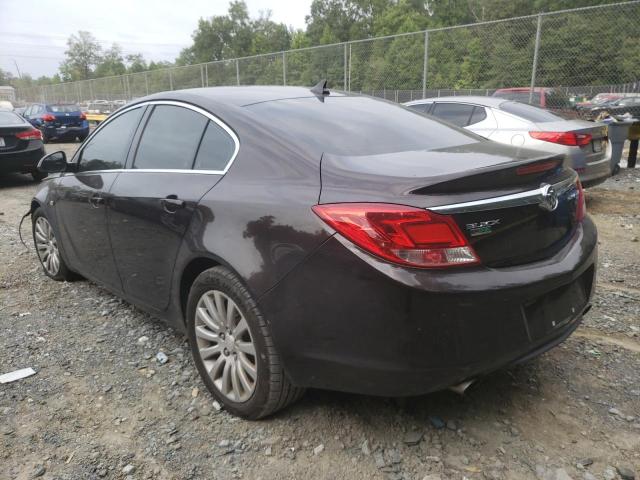 W04GY5GV2B1064148 - 2011 BUICK REGAL CXL BROWN photo 2