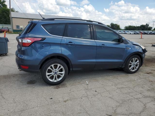 1FMCU0HD1JUA96073 - 2018 FORD ESCAPE SEL BLUE photo 3