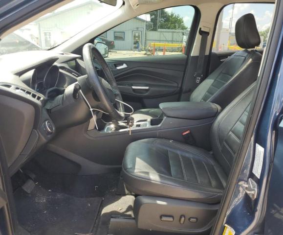 1FMCU0HD1JUA96073 - 2018 FORD ESCAPE SEL BLUE photo 7