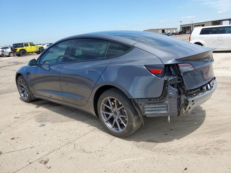 5YJ3E1EA0PF665434 - 2023 TESLA MODEL 3 GRAY photo 2
