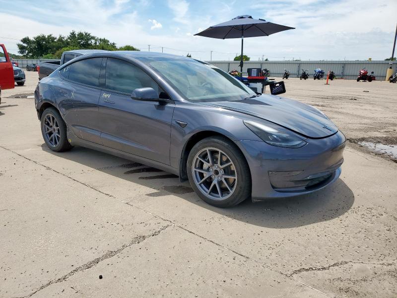 5YJ3E1EA0PF665434 - 2023 TESLA MODEL 3 GRAY photo 4