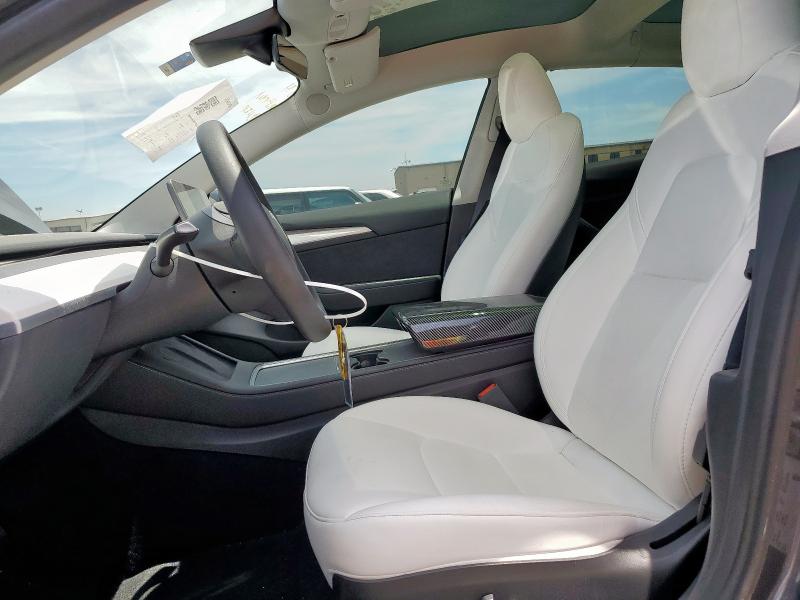 5YJ3E1EA0PF665434 - 2023 TESLA MODEL 3 GRAY photo 7