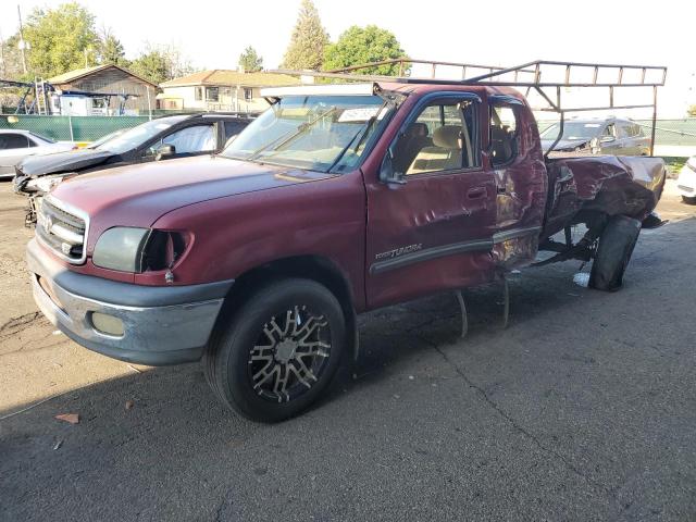 5TBRT3410YS016252 - 2000 TOYOTA TUNDRA ACCESS CAB 勃艮第红 照片 1