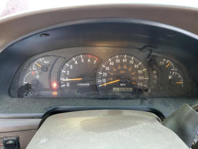 5TBRT3410YS016252 - 2000 TOYOTA TUNDRA ACCESS CAB 勃艮第红 照片 9