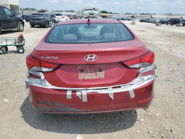 KMHDH4AE5FU382034 - 2015 HYUNDAI ELANTRA SE RED photo 6